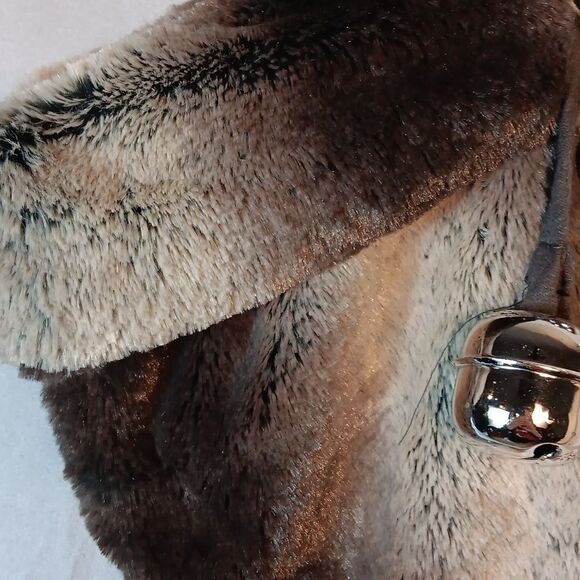 MEOW Christmas Faux Fur Cat Stocking - Picture 5 of 6